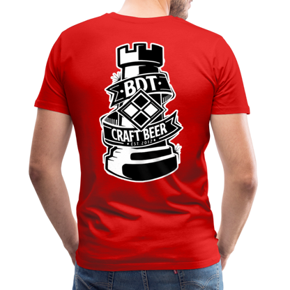 T-shirt Premium uomo - Tower - rosso